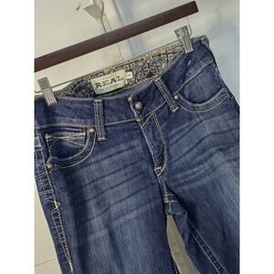 Ariat Women's Jeans REAL Mid Rise Stretch Original Boot Cut Spitfire Size 28 R